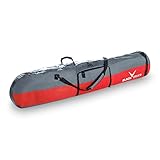 BLACK CREVICE Snowboardtasche I Snowboard-Tasche mit Fach für Snowboard-Schuhe I robuste Snowboard Bag mit gepolstertem Schultertragegurt & Handtragegriff I Volumen: 35l I Maße: 170x26x8