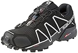 Salomon Herren Speedcross 4 Gore-Tex Traillaufschuhe, Black/Black/Silver Metallic X, 44 2/3 EU