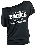Ich Bin Keine Zicke ich Bin nur emotionsflexibel Frauen T-Shirt schwarz M