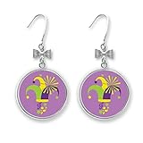 Rio Brazil Karneval Hut Clown Schleife Ohrringe Drop Stud Ohrhak