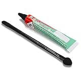 Helmecke & Hoffmann Remalle Emaille Paste Emaillelack Reparaturlack Lack in vielen Farben je 8 ml + Pinsel Fuer Jede Tube (pergamon)