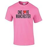 iLeisure One Love Manchester T-Shirt mit zweifarbigem Herz-Design Gr. L,