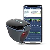 Wellue Bluetooth Finger Herzfrequenz Monitor, Schlaf-Sauerstoff-Monitor, über Nacht zur Verfolgung von niedrigem Sp-O2-Level, App &PC-Bericht, teilen Sie mit Ihrer Familie O-2 Ring
