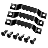 Elitlife 100 PCS Sägezahn Bilderrahmen zum Aufhängen Kleiderbügel Double Loch mit 200 Head Schrauben Wandbefestigung für Ölgemälde Bilderrahmen Kreuzstich Bild Rahmen 40mm x 7mm Schw