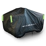 Quad ATV Abdeckplane Wasserdicht NEVERLAND Fahrzeug Abdeckung ATV Schutz Cover 210D Oxford Stoff mit Reflektierende Streifen und Gummibänder Winterfest Staub Regen UV-Schutz 200*95*106