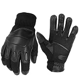 TacFirst Allrounder II Taktische Einsatzhandschuhe, Schnitthemmende Polizei, BW, SEK, Security Handschuhe (L, Schwarz)