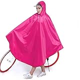 DHWWXDL Herren Damen Fahrrad Poncho Regencape mit Kapuze Winddicht Wasserdicht Mobility Scooter Cover Outdoor Campingmatte mit transparenter Kapp