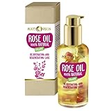 Purity Vision Organic Bio Rose Oil 100ml | Rosenöl Gesichtspflege | Körperöl für trockene Haut, kaltgepresst | Naturkosmetik Hautpfleg