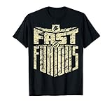 Fast & Furious Distressed Lightning Bolt Word Stack T-S