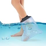 April Geschenke Wasserdichter Fußguss-Abdeckung für Erwachsene für Dusche und Badewanne, wiederverwendbar, versiegelt, wasserdichte Bein-Protektortasche, um die Bandagen trocken zu halten, leichtgew