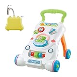 Ocobetom Lauflernhilfe Mit Musik Und Licht, Lauflernwagen, Walker, Gehhilfe Für Babys, Baby Stehen Und Gehen Lernen Helfer, Entdeckerwagen, Spiel Und Laufwagen, 18,7 X 16,93 X 15,75 Z