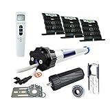 Nachrüstset mit smarotech® Montageset SW60 zum Modernisieren von Gurt/Kurbel mit Funk-Rollladenmotor Becker R12-17-C01 (bis 5,2m²) und Handsender TimeControl TC4410-II