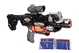 Elektrischer Repeater Kinderspielzeugpistole Soft Bullet Gun Saugplatte Bullet Sniper Gun Gatling Aufblasbare Burst-Maschinenpistole (Klein schwarz)