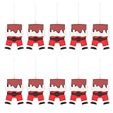 TOYANDONA Weihnachten Kuchen Topper Tortenstecker Tortendeko: 10 Stücke Weihnachtsmann Cake Cupcake Picks Papier Cocktailspieße Santa Kuchendeckel Topper Tortenaufsatz für Kinder Advent Xmas Dek