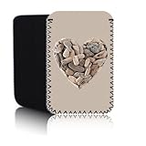 Biz-E-Bee Exklusiv 'Holz Herz' 20,3 cm Schutz Neopren Tasche für Samsung Galaxy Tab A 20,3 cm Tablet – Stoßfest & wasserabweisend Abdeckung, Hülle, Tasche, – Schnell Schiff U