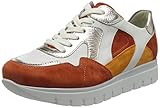 Semler Damen Silvia - H Sneaker, Mandarine Weiss Puder Orange, 37.5 EU