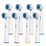 Alrens Ersatzbürsten Aufsteckbürsten kompatibel mit Oral-B Bürstenköpfen, elektrische Zahnbürstenköpfe für Oral B, 8 Stück Precision Clean Aufsteckbü