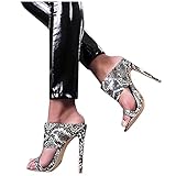 Briskorry Damenschuhe Sandalen Sandaletten High Heel Sandaletten Sandalen Damen Sandaletten High Heels Stiletto Absatz Sexy Open Toe Hohl Schuhe Spitz Modische Sommerschuhe Pfennigabsatz S