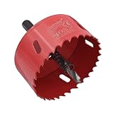 Lumare Universal Lochsäge 75mm, Lochfräse Schnellarbeitsstahl HSS Bimetall, Profi-Aufsatz für Aluminium, Holz, Gusseisen, Messing, Gips uvm. Für Handbohrmaschine oder Akkuschrauber mit 1/4-Gew
