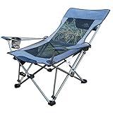 Tingting1992 Folding Chair Außen Klappstuhl,Leicht mit Tragetasche,faltbar Gepolsterte Sessel for Innen-oder Außenbereich (blau/grün) terrassenstühle (Color : A)