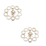 Ogquaton Knöchelring Set Midi Ring Schmuck Geschenk geeignet für Frauen 24-teiliges Set Golden Umweltfreundlich und prak