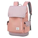 WindTook Rucksack Damen Schulrucksack Daypack Frauen Rucksack mit USB Anschluss für 15,6 Zoll Laptop , Uni Büro Freizeit Arbeit Schule, 30x17x45cm, Champag