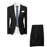 Allthemen Hochzeitsanzug Herren Anzug Slim Fit Herrenanzug Anzüge für Hochzeit Business Party