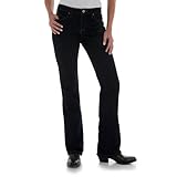 Wrangler Damen Q-Baby Mid Rise Boot Cut Ultimate Riding Jeans - - 9W x 34L