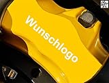 myrockshirt Wunschlogo Wunschname HI -4 x Bremsenaufkleb