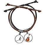 DIYthinker Armband für das Haustier, Schwarz und Weiß, Känguru-Armband, Handkette, Lederband, G