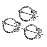 Sharplace 3pcs Ringfibel Fibel aus Zinklegierung - Wikinger Gewandung Fibel, Gewandnadel Schalnadel - Keltischer Schmuck/Geschenk