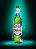 Vintage Werbung Wandschild 28 x 20 cm – Pub Shed Bar Man Cave Home Schlafzimmer Büro Küche Geschenk Großes A4 Metallschild – Peroni Nastro Azzurro Italienische Bierflasche insp