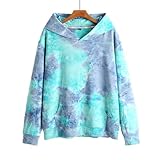 guiyuan Tie-Dyed Pullover Pullover Top Loser Rundhals Pullover 4 XL