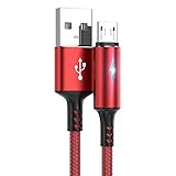 UOGAR 5A USB-Kabel 1,2 m Schnelles Aufladen mit Licht IOS/Micro/Typ-C-USB-Kabel Datenkabel Handy-Schnellladekab