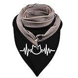 SOIUTAO Damenschal Blautöne Warmer Damenschal Wiederaufladbare Leichter Herbstschal Beiläufig Elegant Warm Scarf Weicher Schal Radfahren Skifahren Warmes Geschenk