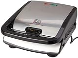 Tefal SW852D Snack Collection | Sandwich- und Waffelmaker | Kombigerät | Antihaftbeschichte Platten | Spülmaschinengeeignet | mit vielfältigen Funktionen erweiterbar | 700W