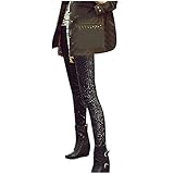 Leggings Damen Mit Pailletten Glitzerhose Festival Hose Länge Dehnbar Fashion Gamaschen Hose Frauen Leggins Skinny Stretch Workout Hosen Mode Clubwear F