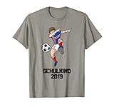 Schulkind 2019 Fußball Dabbing Fußballer Island Trikot T-S