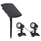 spezielle Solar Spot Light Solarbetriebene Lampe Unterwasser Spotlight hoch ideal für Innendekoration Pool Wasserbeleuchtung,