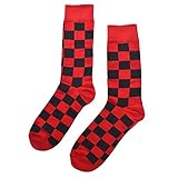 Lässige Crew-Socken, Baumwoll-Knöchelsocken, Strümpfe für Männer und Frauen, Erwachsene, Wanderschuhsocken - Rot - Einheitsgröß