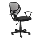 LIUSHENGFUBH Bürostuhl Schreibtischstuhl PC Nylon-Mesh-Fünf-Sterne-Füße Mesh-Stuhl Ergonomischer Verstellbarer Bürostuhl Dreh Gaming Chair Büromöb