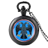 Klassische russische Doppelkopf-Adler-Muster Vintage Quarz Taschenuhr Hohe Qualität Männer Frauen Anhänger Halskette S