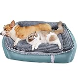 pet bed Luxuriöses Graues Queen-Size-Hundebett Katze Haustierkissen Wolle, Hundebett Warmes Zwinger-Welpensofa, Warmes Und Weiches Haustier Bequemes Anti-Angst-B