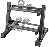 Dripex Hantelständer, Dumbbell Rack 2 Regale, Kurzhantelablage 73 x 58 x 41cm für Kurzhanteln aller Gewichte, Hantelablage mit angewinkelten Ablagebleche für Sichere Handhabung, Belastbarkeit 200kg