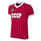 Copa Herren CCCP 1982 World Cup Football Retro Fußball V-Ausschnitt T-Shirt, rot, XXL