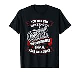 Herren Herren Biker-Opa wie normaler Opa aber viel cooler Motorrad T-S