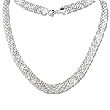 SilberDream Geflecht Collier silber Damen Schmuck 45cm 925 Silber SDK22045J