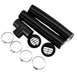 Wobekuy Heizschläuche 60mm Auto Heizung Rohr Kanal T Stück Warmluftauslass Entlüftungsschlauch Clips Set für Standheizung Webasto Eberspacher Standheizung Zubehö
