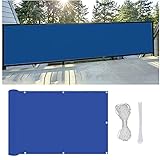DGHETF Balkon Sichtschutz Balkonabdeckung, Wind- Und Uv-Schutz， Balkonbespannung Mit Ösen Und Kordel, für Balkongeländer, Terrasse & G