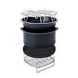 FSLLOVE FANGSHUILIN 7 Zoll 5 stücke Hohe Qualität Luftfrate Zubehör Fit Fit für Gowise Phillips Cozyna und Secura Fit Für alle AirFryer 3,5 bis 5,8qt (Color : 7inch)